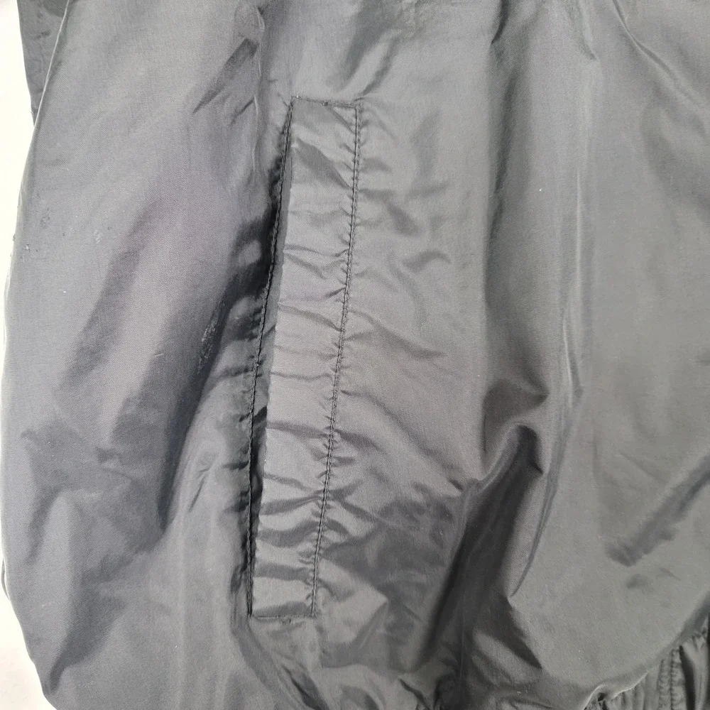 NIKE BLACK FULL ZIP WINDBREAKER LIGHTWEIGHT ATHLETIC JACKET MEN'S LARGE SWOOSH - Picture 8 of 16
